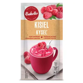 Bakello Kisiel o smaku malinowym, 30 g