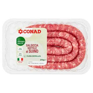 CONAD Percorso Qualità Salsiccia Sottile di Suino 370 g - 8003170053625