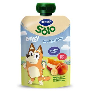 Alimento Infantil Con Puré De Frutas Mediterráneo Hero Bolsa 100 G