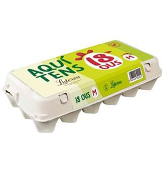 Huevos Liderou Tierra T.M. 18 Uds.
