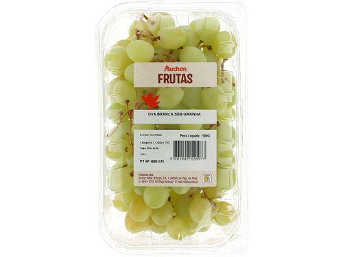 UVA BRANCA SEM GRAINHA AUCHAN 500 G