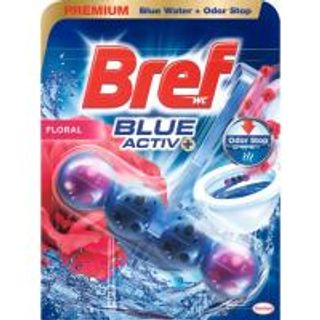 Limpiador Wc Poder Activo Azul Floral Bref, Pack 50 G (19358506)