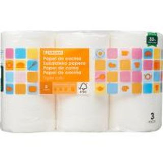 Papel De Cocina Triple Rollo Eroski, Paquete 3=9 Rollos (16962953)