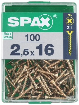 100 Paraf Cp Pozi Bicrom 2.5X16M Spax (14676515)