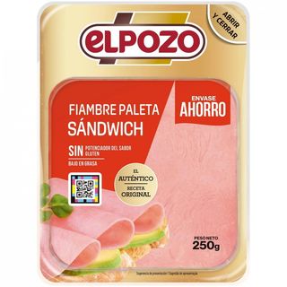 Jamon York Para Sandwich El Pozo 225 Gr.