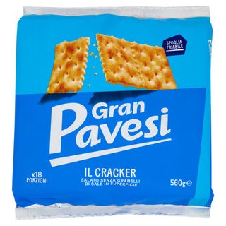 Gran Pavesi il Cracker Salato Senza Granelli di Sale in Superficie 560g - 8013355999679