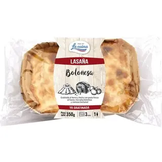 Lasaña De Carne La Cuina Con Salsa Boloñesa Gratinada 350 G