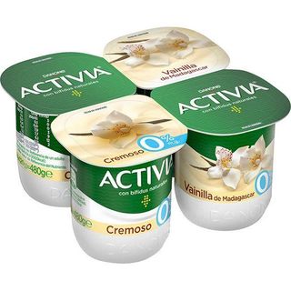 Activia 0% Cremoso De Vainilla Danone, Pack 4X120 Gr. (18490805)