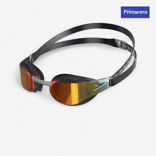 Gafas Natación Speedo Fastskin Negro Cristales Espejo Dorados.Talla Única Negro