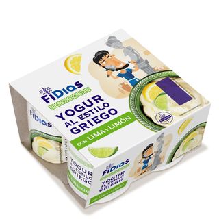 Yogur Griego Con Lima Y Limón Dia Fidias Pack 4 X 125 G