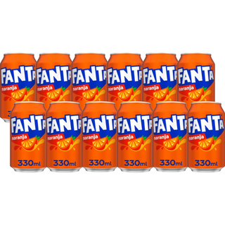 Pack 12x Fanta Naranja Latas 330ml