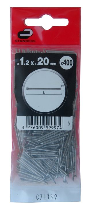 400 Pregos S/Cab Aco Pol 1.2X20 (15673301)