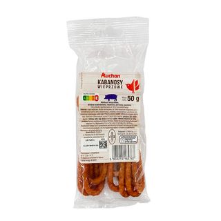 Auchan - Kabanosy wieprzowe - 50 g