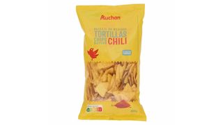 Auchan - Nachosy bezglutenowe kukurydziane o smaku chili - 400 g