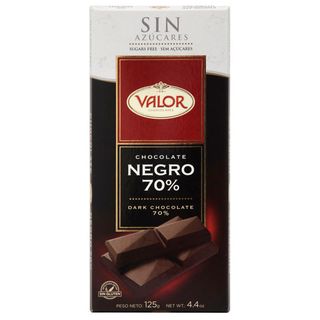 Valor tableta de chocolate negro 70% sin azúcar 125 g