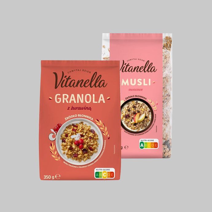 Płatki śniadaniowe, musli i granola