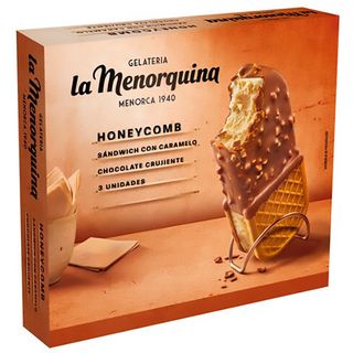La Menorquina Sadwich Helado Honey 3 X 100 Ml