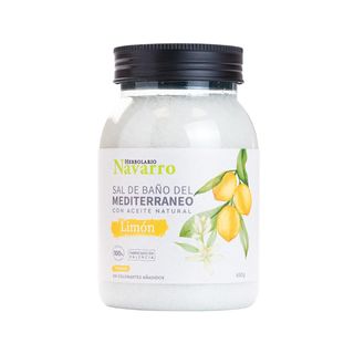 Sales de Baño Mediterráneo Aroma Limón 650g Herbolario Navarro