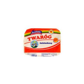 Strzałkowo Twaróg Śmietankowy, Kostka 250g