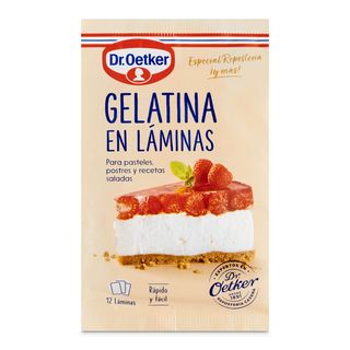 Gelatina En Láminas Dr. Oetker Bolsa 20 G