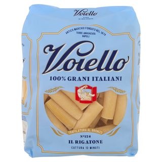 Voiello Pasta Il Rigatone N°124 Grani 100% Italiani Trafilata Bronzo 500G