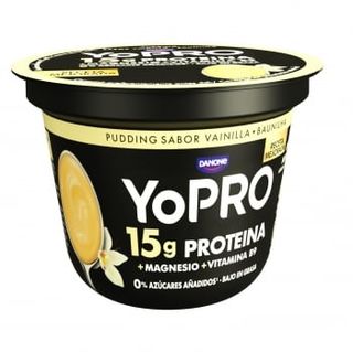 Postre Lácteo Sabor A Vainilla Pudding Danone Yopro Sin Gluten 150 G.