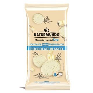 Tortitas Arroz Integral Chocolate Blanco Naturmundo Dia 130 G