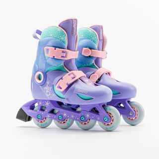 Patines Línea Niños Oxelo Play 5 Menta 30/32 Verde