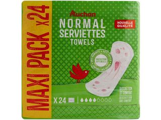 PENSOS INCONTINÊNCIA AUCHAN NORMAL C/BOLSA 24UN