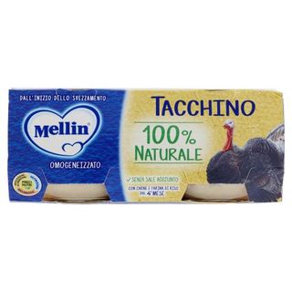 Mellin Tacchino 100% Naturale Omogeneizzato 2 X 80 G - 129114