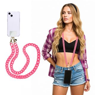 Tracolla smartphone e borsetta fucsia 120 cm – Fashionally