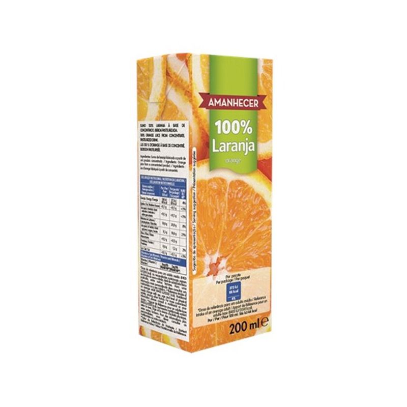 Amanhecer Sumo 100% Laranja 20cl