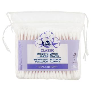 Carrefour Soft Classic Bastoncini Cotonati 100% Cotton** 160 pz