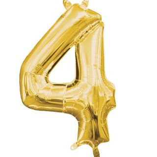 Globo Metalizado Oro De 36 Cm - Nº 4