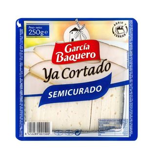 GARCÍA BAQUERO Queso Semicurado Ya Cortado, 225G