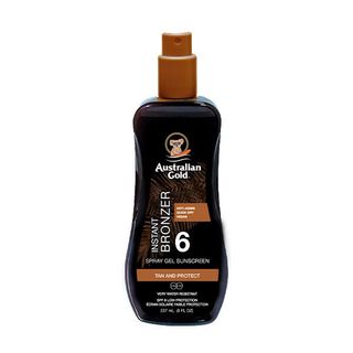 Australian Gold Spray Gel Sunscreen With Instant Bronzer Spf 6