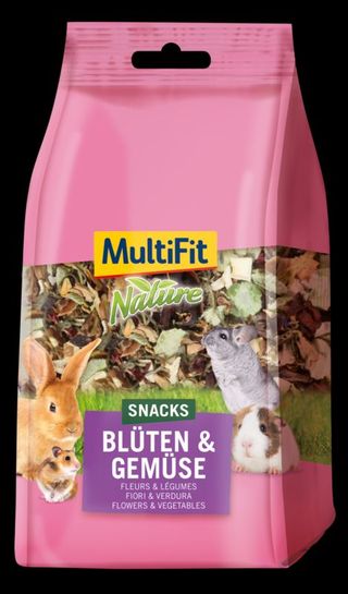 Przysmaki dla gryzoni MultiFit kwiaty i warzywa 100g