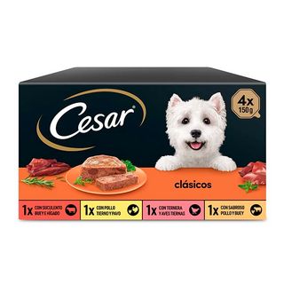 Cesar paté varios sabores pack 4x150 g