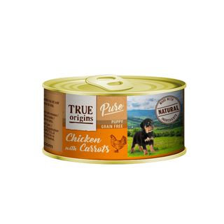 True Origins Pure Puppy Pollo Con Zanahoria Lata 0.185Kg