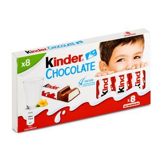 Barritas De Chocolate Con Leche Kinder Caja 100 Gr.