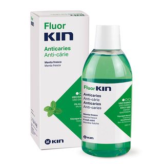 Fluor Kin Enjuague Bucal Sabor Menta 500Ml. Kin (8436026214428)
