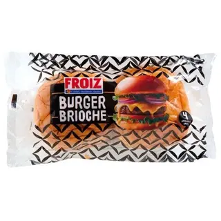 Pan Burger Brioche Con Mantequilla Froiz 4 U 220 G