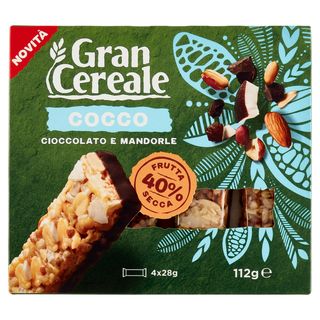 Grancereale Barrette frutta secca cocco 112g