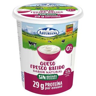 Queso fresco batido 0% ASTURIANA, tarrina 400 g(26711028)