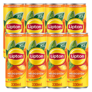 Pack 8x Lipton Melocotón Zero 330ml
