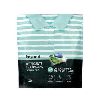 Detergente Duo Cápsula Hogarel 20 Lavados (285728)