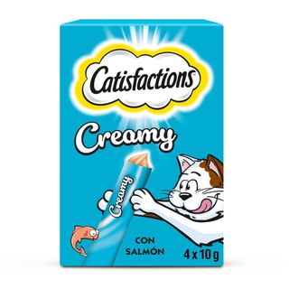 Catisfactions Creamy Salmón Snack cremoso para gatos