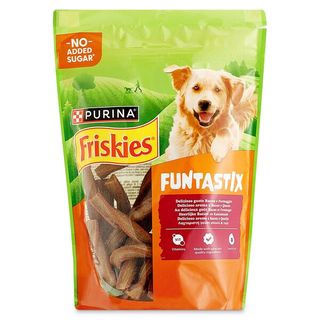 Snack Para Perros Funtastick Sabor Jamón /Queso Friskies Bolsa 175 G
