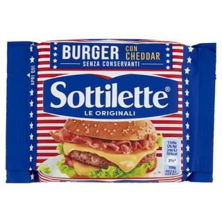 Sottilette C/Cheddar 185Gr
