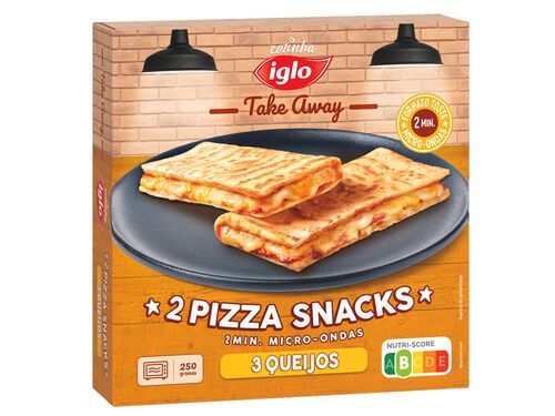 PIZZA SNACKS IGLO 3 QUEIJOS 2UN 250G